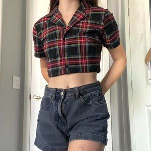 Pacsun Plaid Crop top